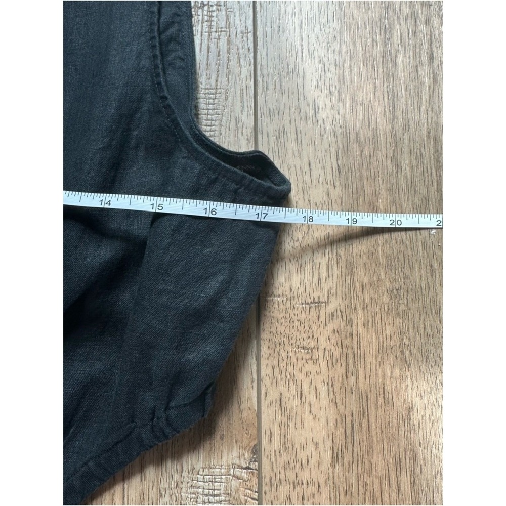 NWT! The Drop Women's Linen Dress, Solid Black, Sadie Cut Out, Summer, Midi, XXL - Picture 10 of 11